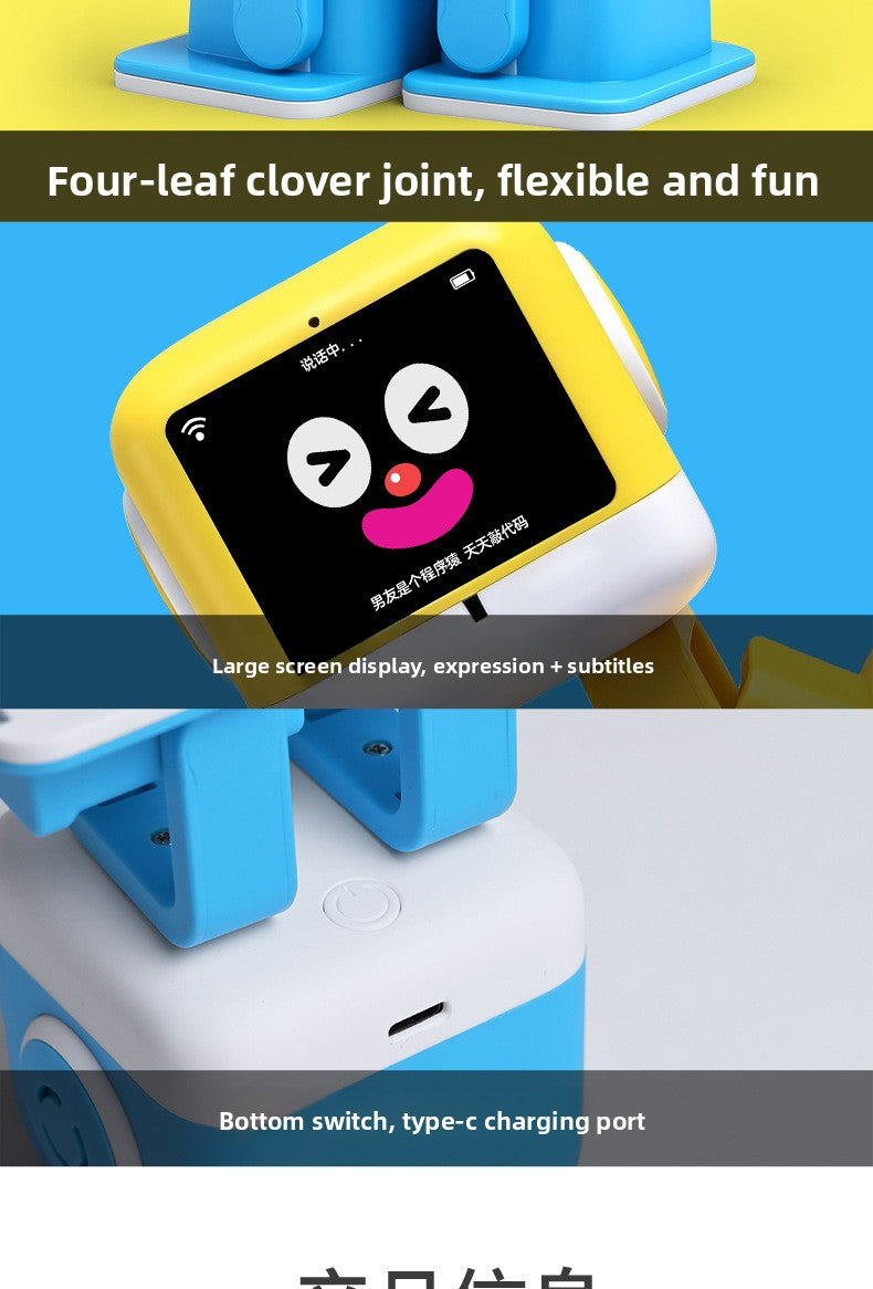 N20 Smart AI Learning Robot Toy for Preschool Kids with Touch Interaction, Dancing, DIY Play and DeepSeek Chat