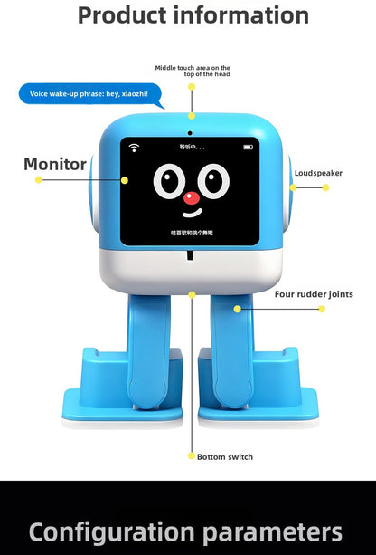 N20 Smart AI Learning Robot Toy for Preschool Kids with Touch Interaction, Dancing, DIY Play and DeepSeek Chat
