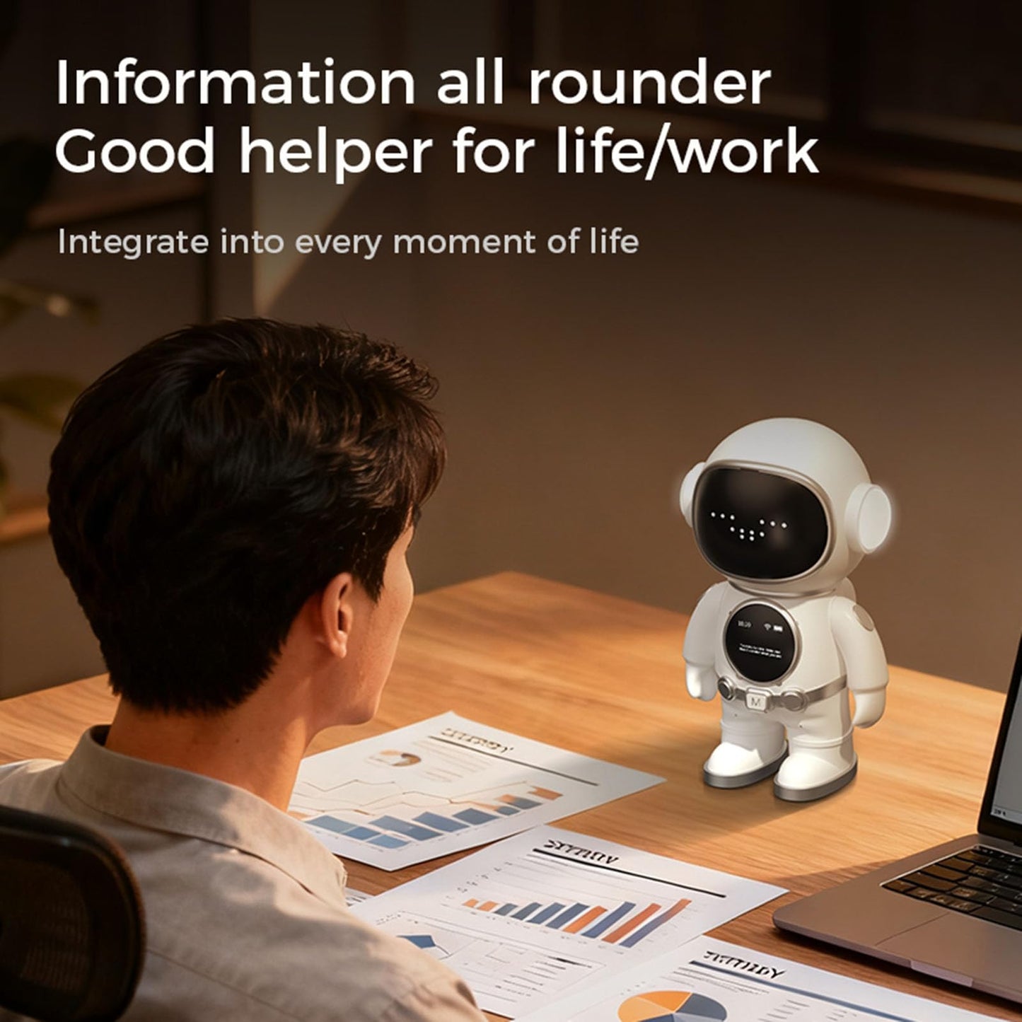 N8 Tuya AI Smart Robot - Interactive Educational Electronic Astronaut Toy, Voice Control for 50+ Language