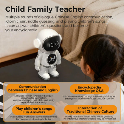 N8 Tuya AI Smart Robot - Interactive Educational Electronic Astronaut Toy, Voice Control for 50+ Language