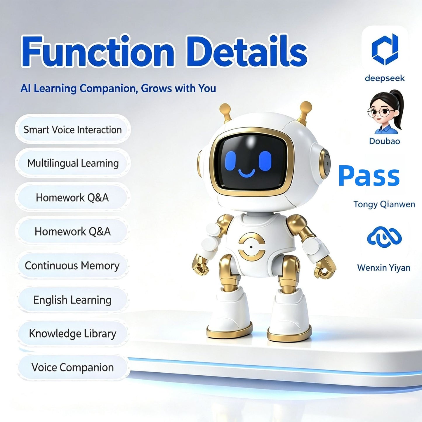 N9 AI Educational Robot - Interactive Chatbot | 37 Language Communication | Emotional Companion