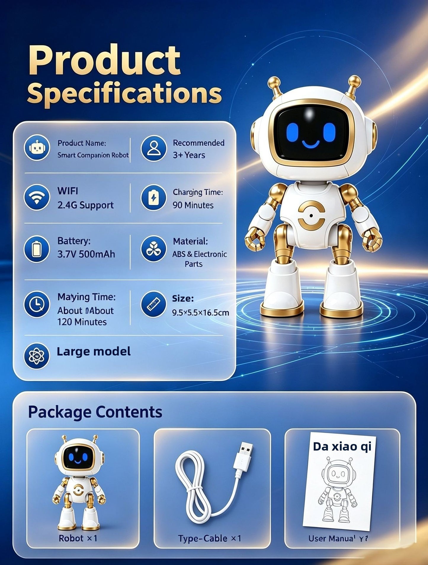 N9 AI Educational Robot - Interactive Chatbot | 37 Language Communication | Emotional Companion