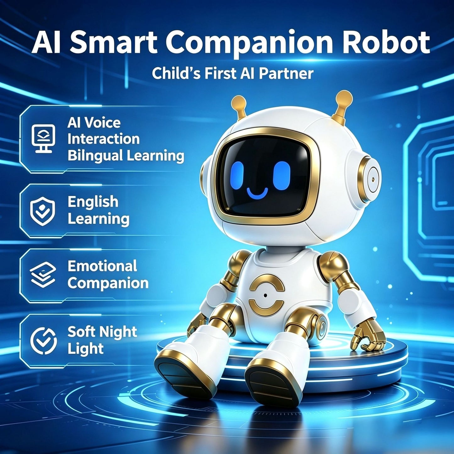 N9 AI Educational Robot - Interactive Chatbot | 37 Language Communication | Emotional Companion