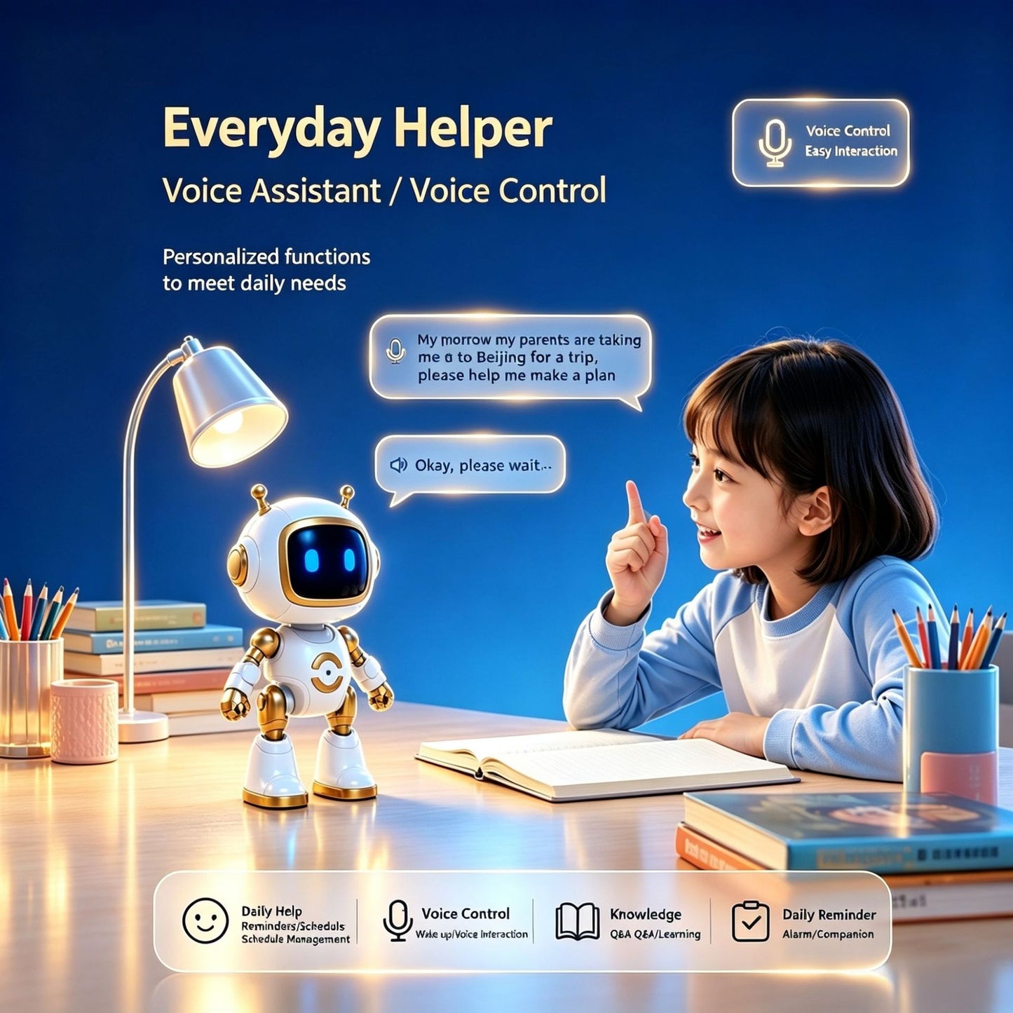 N9 AI Educational Robot - Interactive Chatbot | 37 Language Communication | Emotional Companion