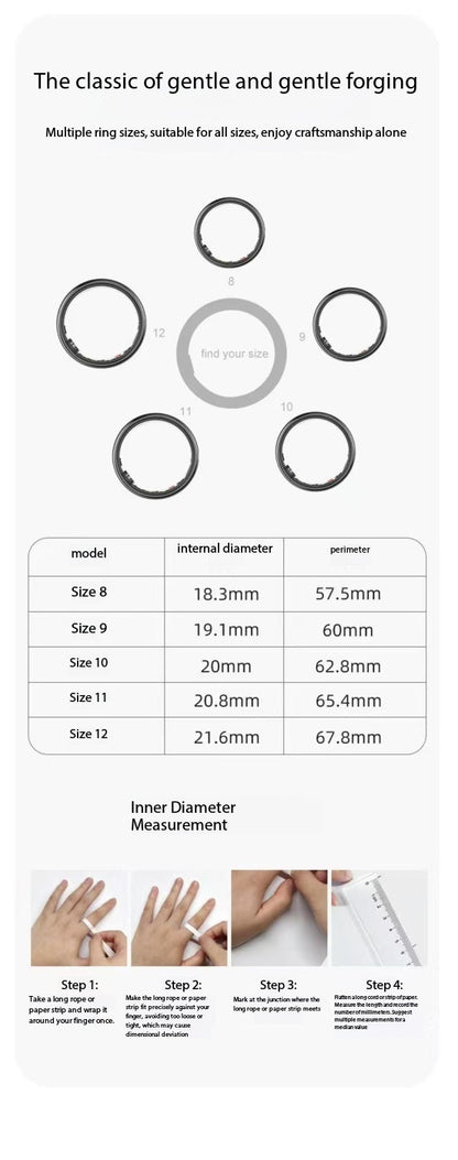 R10 Smart Ring — Heart Rate, Blood Oxygen, Sleep & Calorie Tracking | Bluetooth 5.0