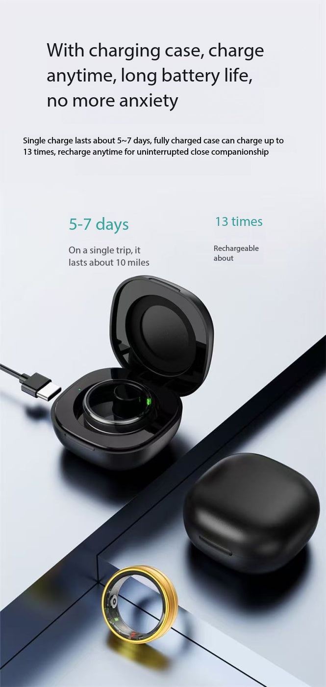 R10 Smart Ring — Heart Rate, Blood Oxygen, Sleep & Calorie Tracking | Bluetooth 5.0