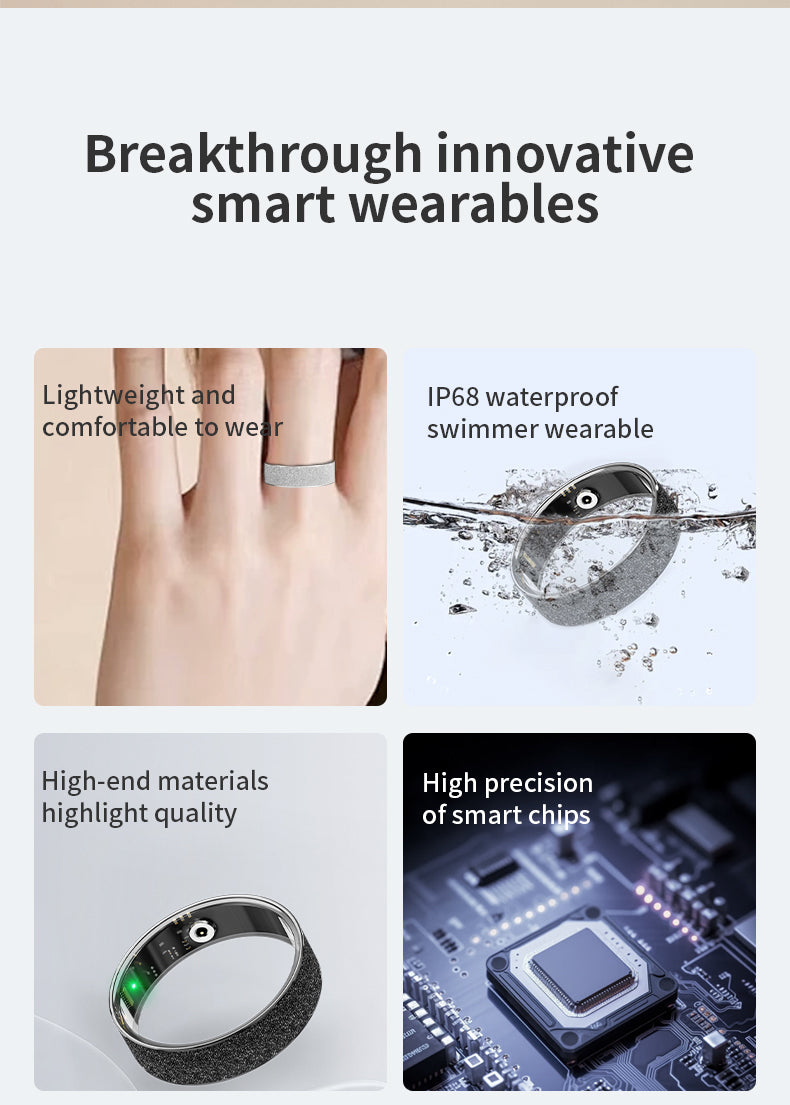 R11 Smart Ring — Heart Rate, Blood Oxygen, Sleep & Mood Tracking | Couple Style | Android App