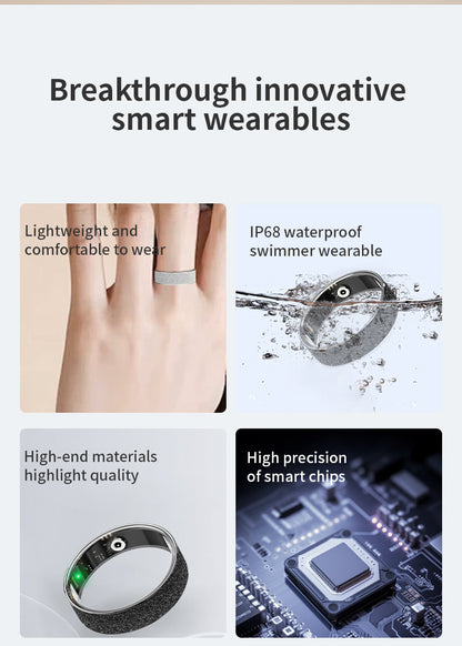 R11 Smart Ring — Heart Rate, Blood Oxygen, Sleep & Mood Tracking | Couple Style | Android App