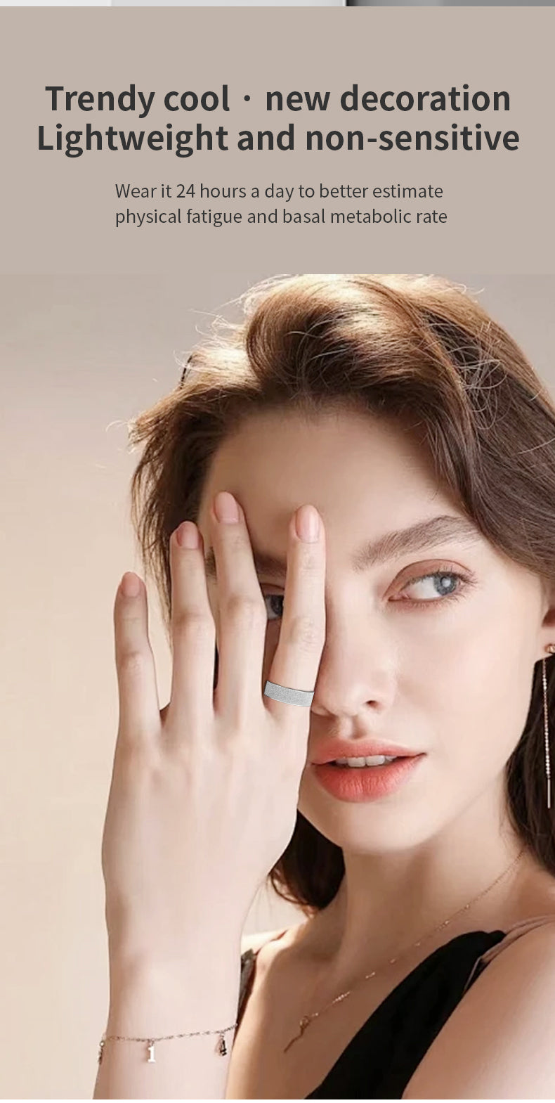 R11 Smart Ring — Heart Rate, Blood Oxygen, Sleep & Mood Tracking | Couple Style | Android App