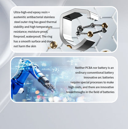 R11 Smart Ring — Heart Rate, Blood Oxygen, Sleep & Mood Tracking | Couple Style | Android App