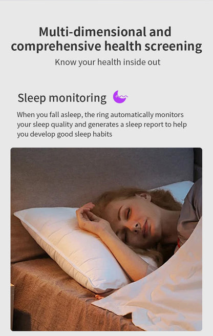 R11 Smart Ring — Heart Rate, Blood Oxygen, Sleep & Mood Tracking | Couple Style | Android App