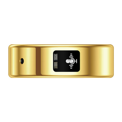 R12 Smart Ring — IP68 Waterproof, AI Recording & Translation, Heart Rate & Sleep Monitoring