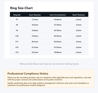 R12 Smart Ring — IP68 Waterproof, AI Recording & Translation, Heart Rate & Sleep Monitoring