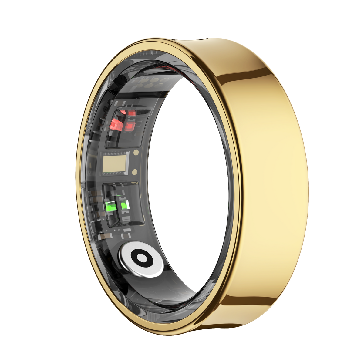 RZ09 Smart Fitness Ring — Stainless Steel, 5ATM Waterproof, Skin Temperature, Heart Rate & Sleep | 5–7 Day Battery
