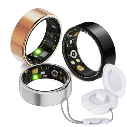 R15 Smart Ring — IP68 Waterproof, Heart Rate & Blood Pressure, Sleep & SpO2 Monitoring | Magnetic Charging | iOS & Android