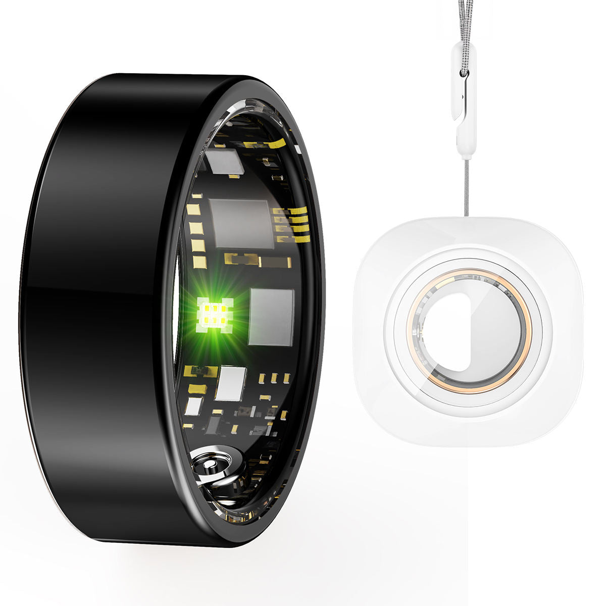 R15 Smart Ring — IP68 Waterproof, Heart Rate & Blood Pressure, Sleep & SpO2 Monitoring | Magnetic Charging | iOS & Android