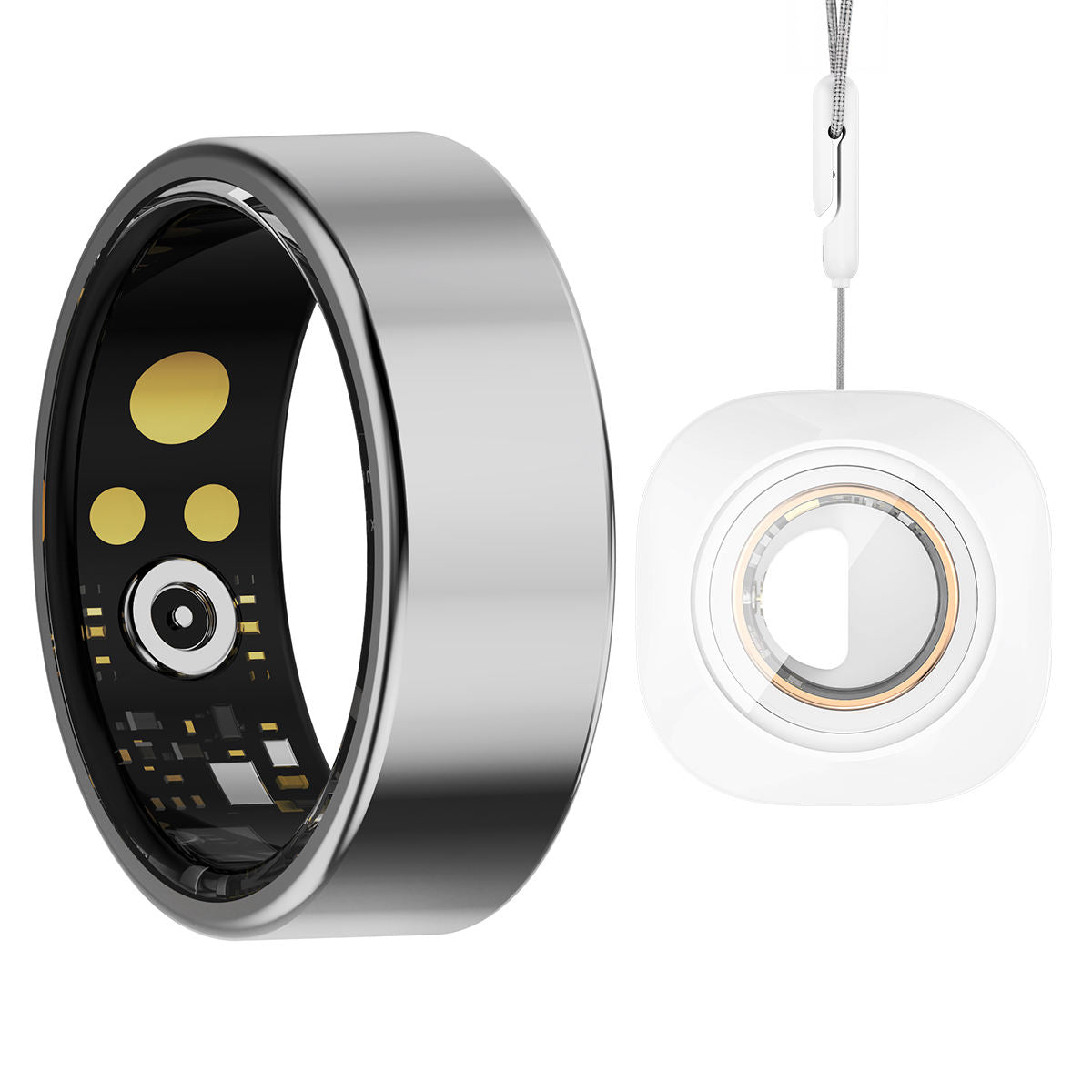 R15 Smart Ring — IP68 Waterproof, Heart Rate & Blood Pressure, Sleep & SpO2 Monitoring | Magnetic Charging | iOS & Android