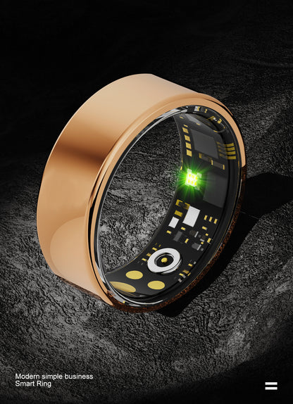 R15 Smart Ring — IP68 Waterproof, Heart Rate & Blood Pressure, Sleep & SpO2 Monitoring | Magnetic Charging | iOS & Android