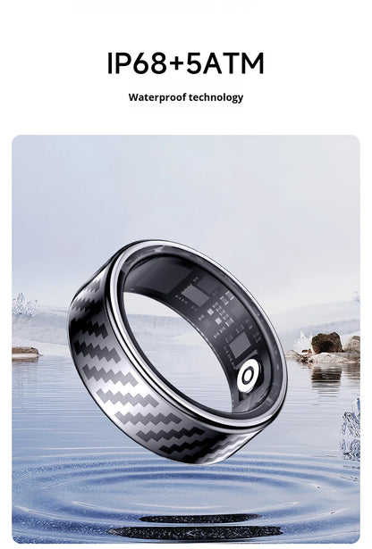 R16 Smart Ring — Heart Rate, Blood Oxygen, HRV, Sleep & Stress Tracking | IP68+5ATM | iOS & Android