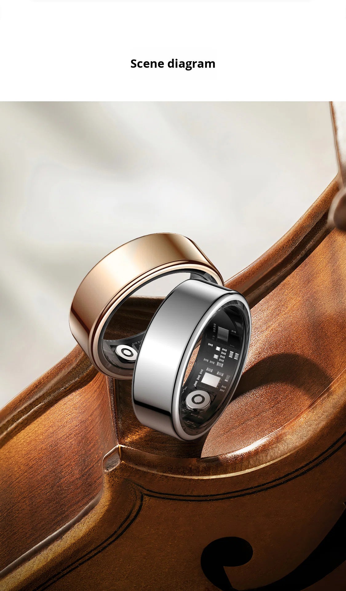 R16 Smart Ring — Heart Rate, Blood Oxygen, HRV, Sleep & Stress Tracking | IP68+5ATM | iOS & Android