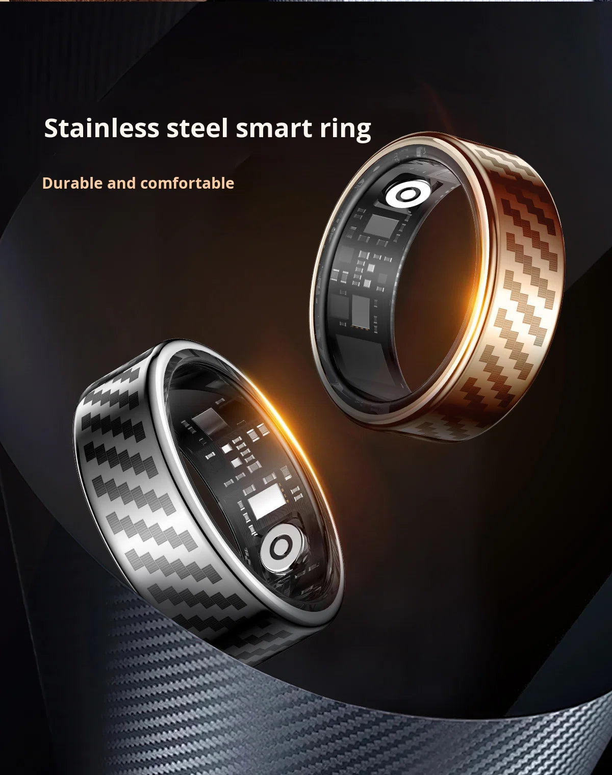 R16 Smart Ring — Heart Rate, Blood Oxygen, HRV, Sleep & Stress Tracking | IP68+5ATM | iOS & Android