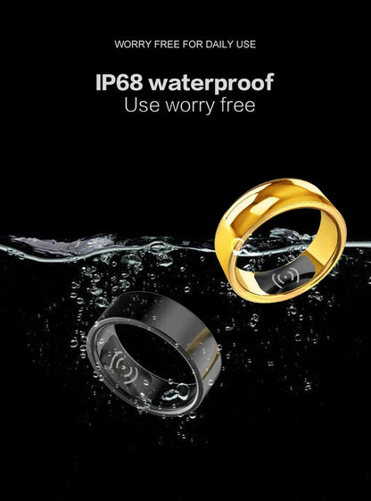 R18 Smart Ring, Waterproof Fitness Tracker with Heart Rate, Blood Oxygen & Sleep Monitoring