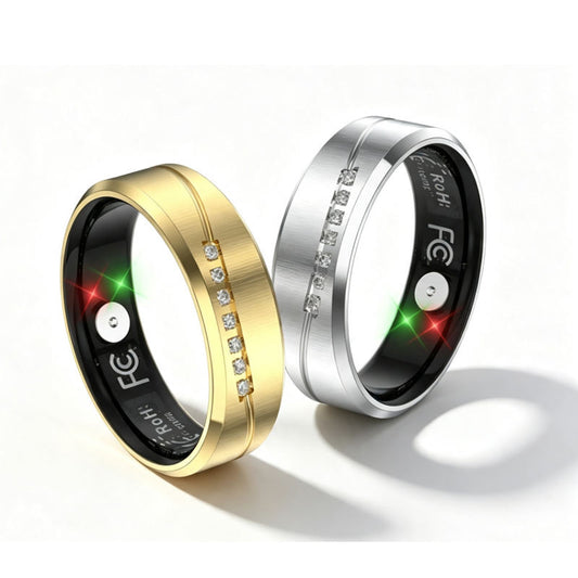 R19 Smart Ring, IP68 Waterproof Health Tracker with Heart Rate, Sleep & Pedometer