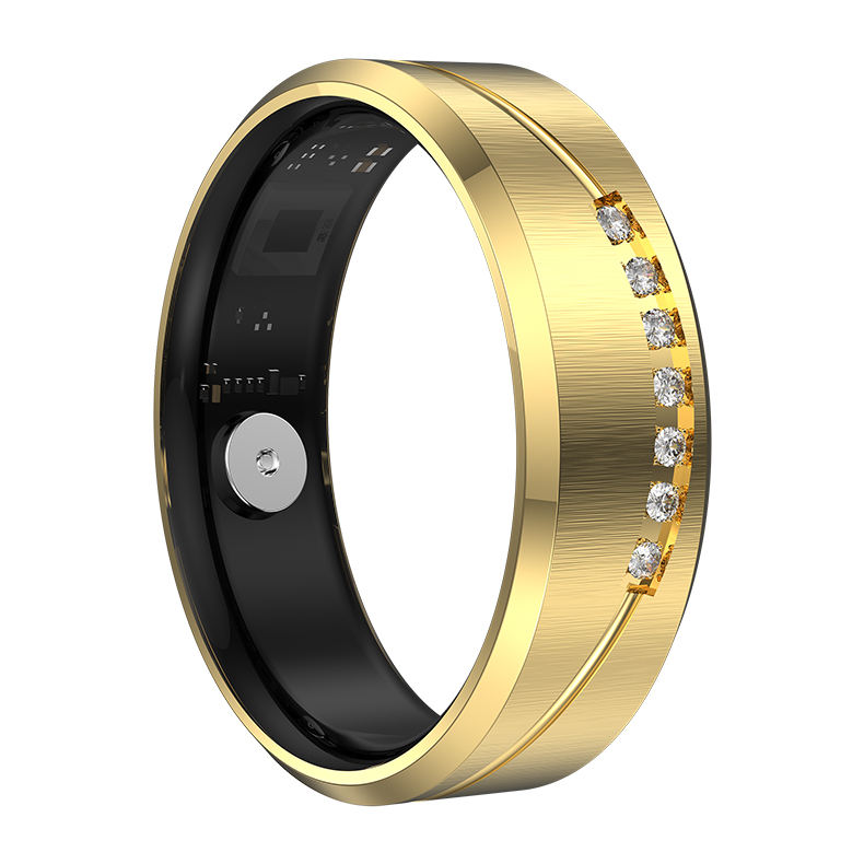 R19 Smart Ring, IP68 Waterproof Health Tracker with Heart Rate, Sleep & Pedometer