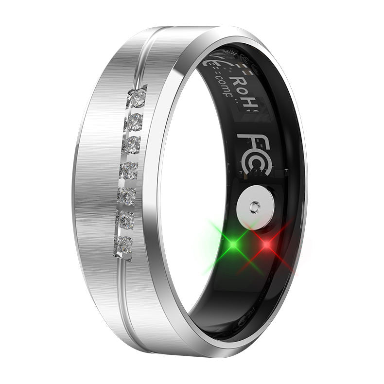 R19 Smart Ring, IP68 Waterproof Health Tracker with Heart Rate, Sleep & Pedometer