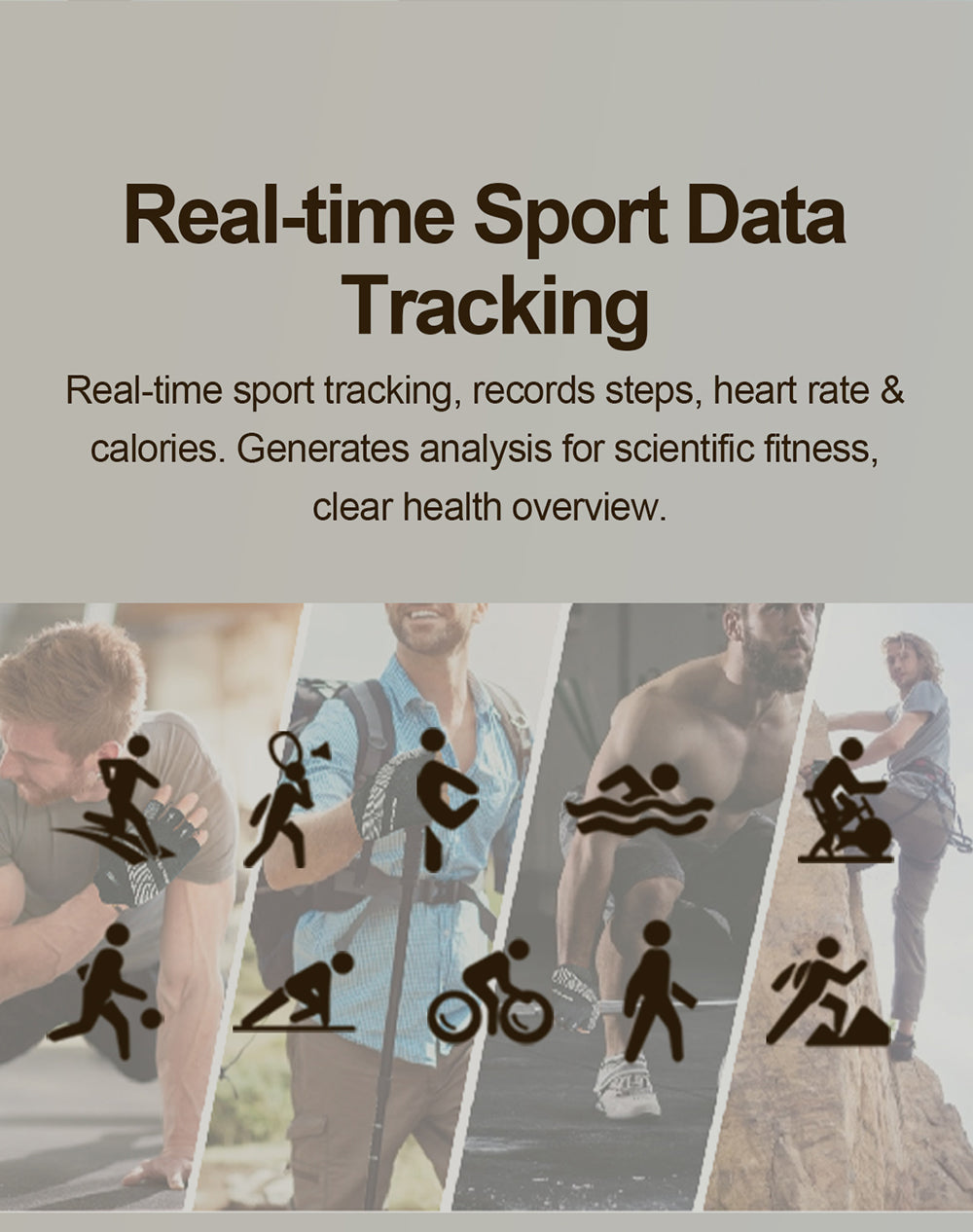 R19 Smart Ring, IP68 Waterproof Health Tracker with Heart Rate, Sleep & Pedometer