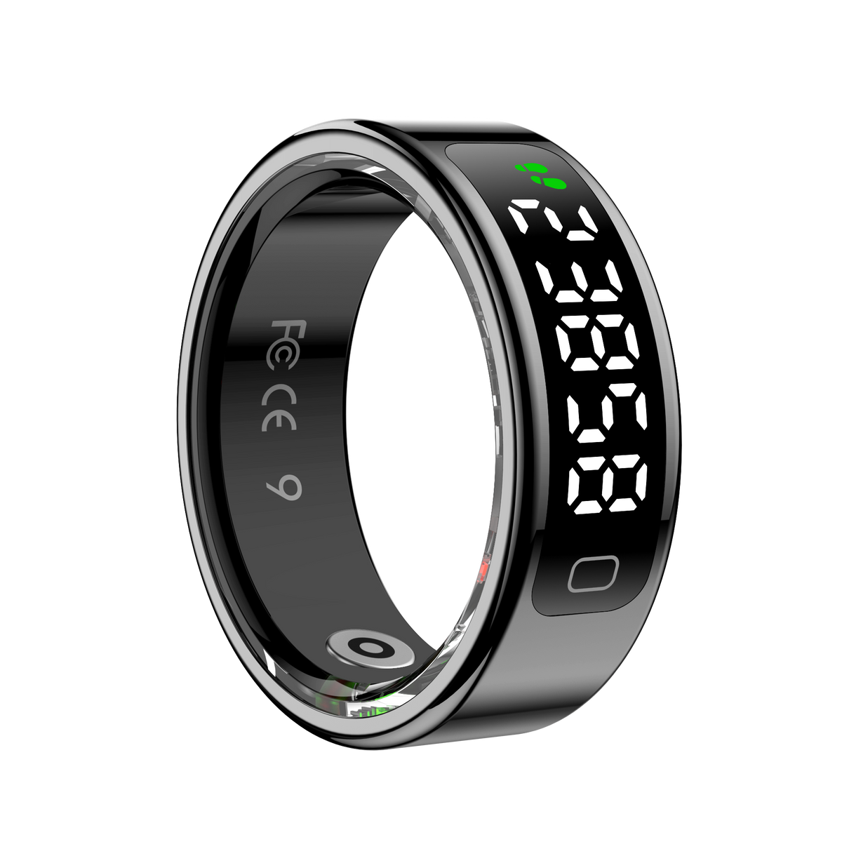R20 Smart Ring, Heart Rate & Blood Oxygen Tracker with Sleep, Pedometer, Remote Control & Photo Display