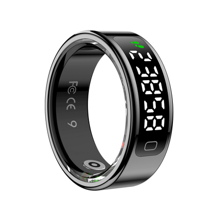 R20 Smart Ring, Heart Rate & Blood Oxygen Tracker with Sleep, Pedometer, Remote Control & Photo Display