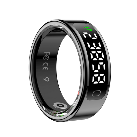 R20 Smart Ring, Heart Rate & Blood Oxygen Tracker with Sleep, Pedometer, Remote Control & Photo Display