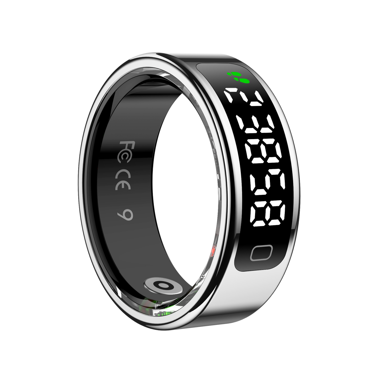 R20 Smart Ring, Heart Rate & Blood Oxygen Tracker with Sleep, Pedometer, Remote Control & Photo Display
