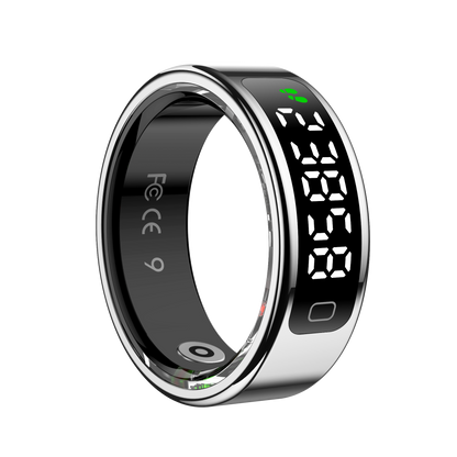R20 Smart Ring, Heart Rate & Blood Oxygen Tracker with Sleep, Pedometer, Remote Control & Photo Display