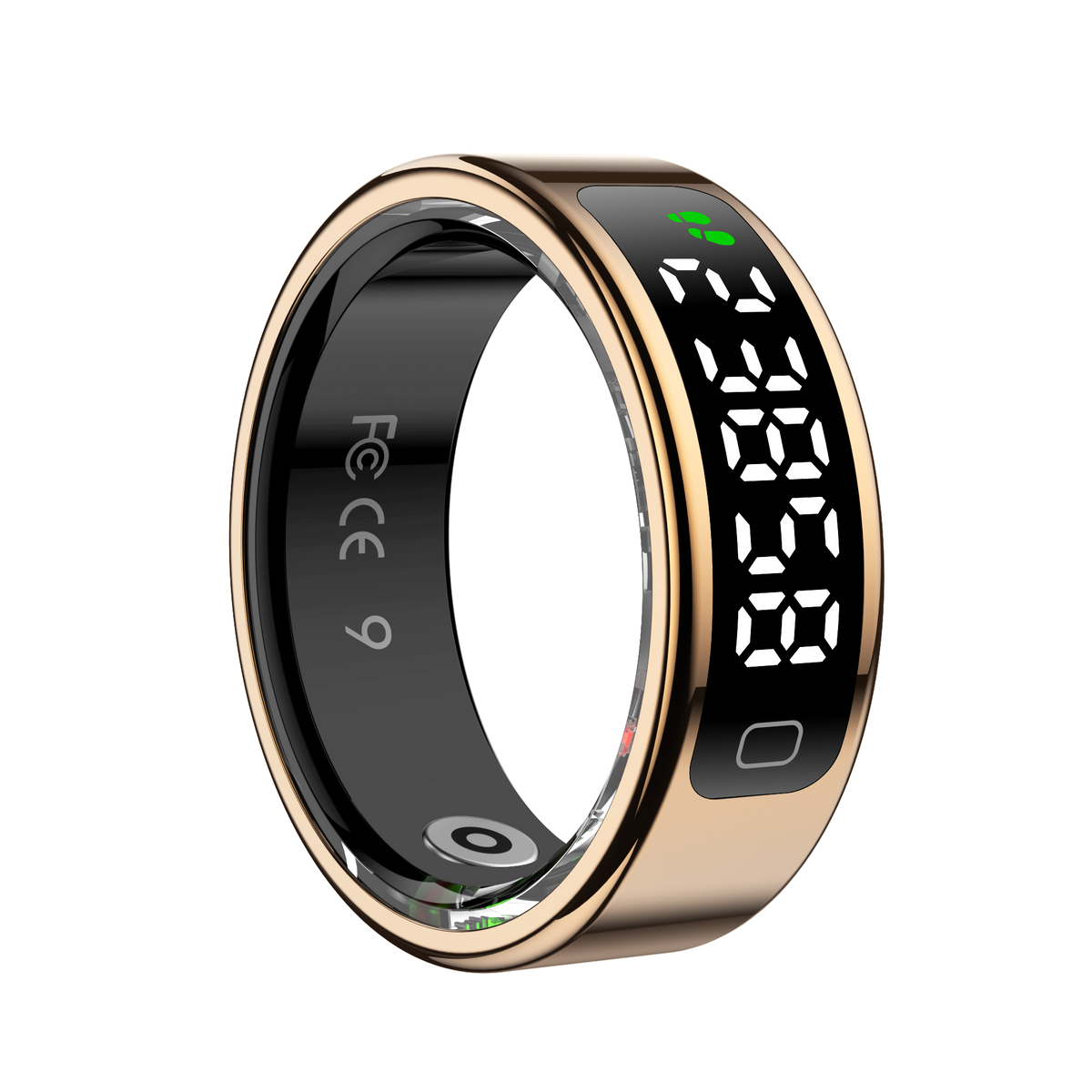 R20 Smart Ring, Heart Rate & Blood Oxygen Tracker with Sleep, Pedometer, Remote Control & Photo Display