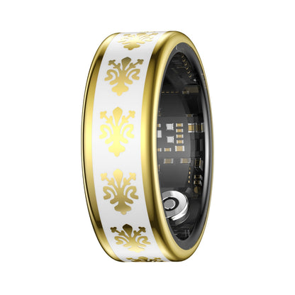R2 Enamel Smart Ring – Heart Rate, Sleep & Stress Tracker, IP68 Waterproof