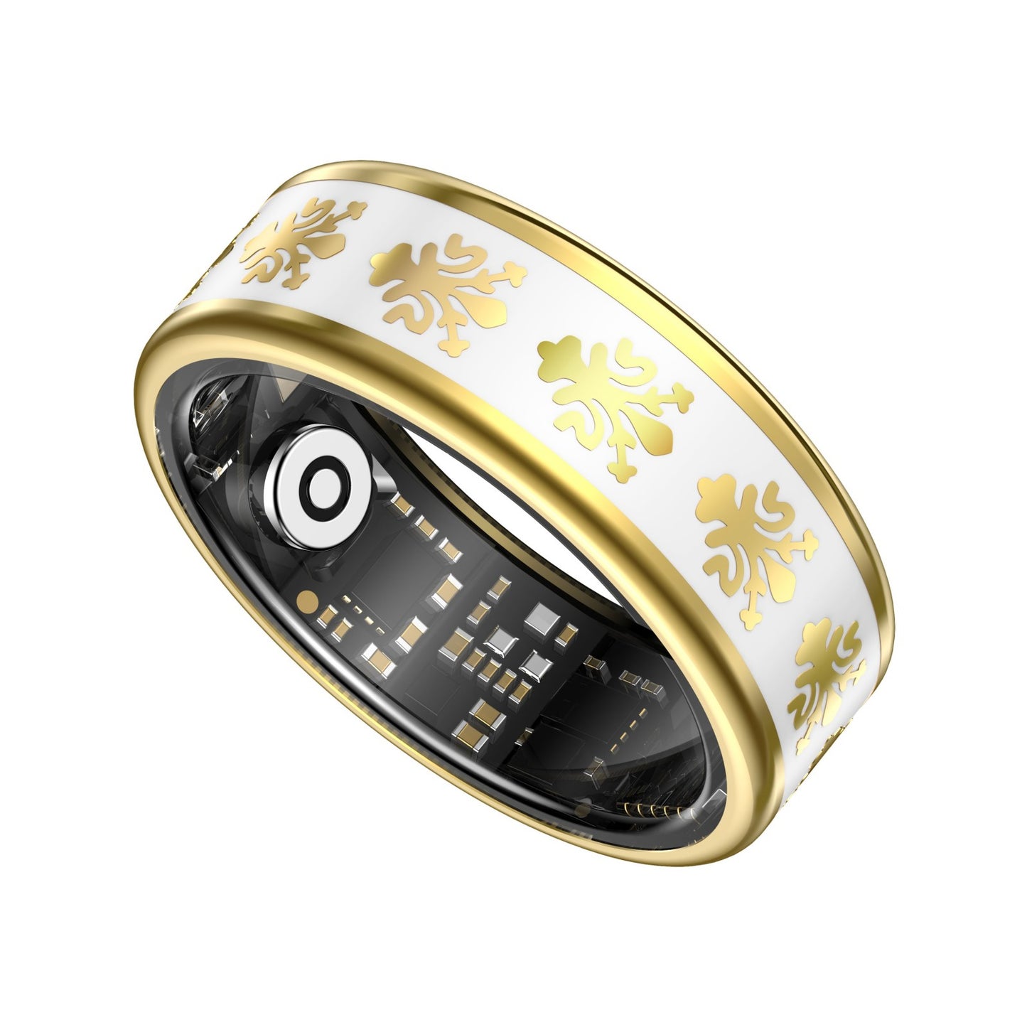 R2 Enamel Smart Ring – Heart Rate, Sleep & Stress Tracker, IP68 Waterproof