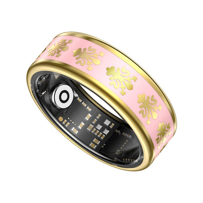 R2 Enamel Smart Ring – Heart Rate, Sleep & Stress Tracker, IP68 Waterproof