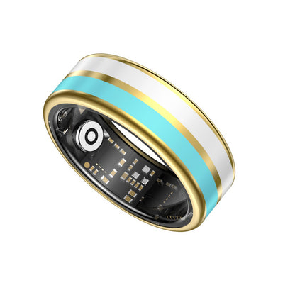 R2 Enamel Smart Ring – Heart Rate, Sleep & Stress Tracker, IP68 Waterproof
