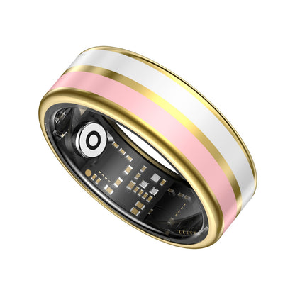 R2 Enamel Smart Ring – Heart Rate, Sleep & Stress Tracker, IP68 Waterproof