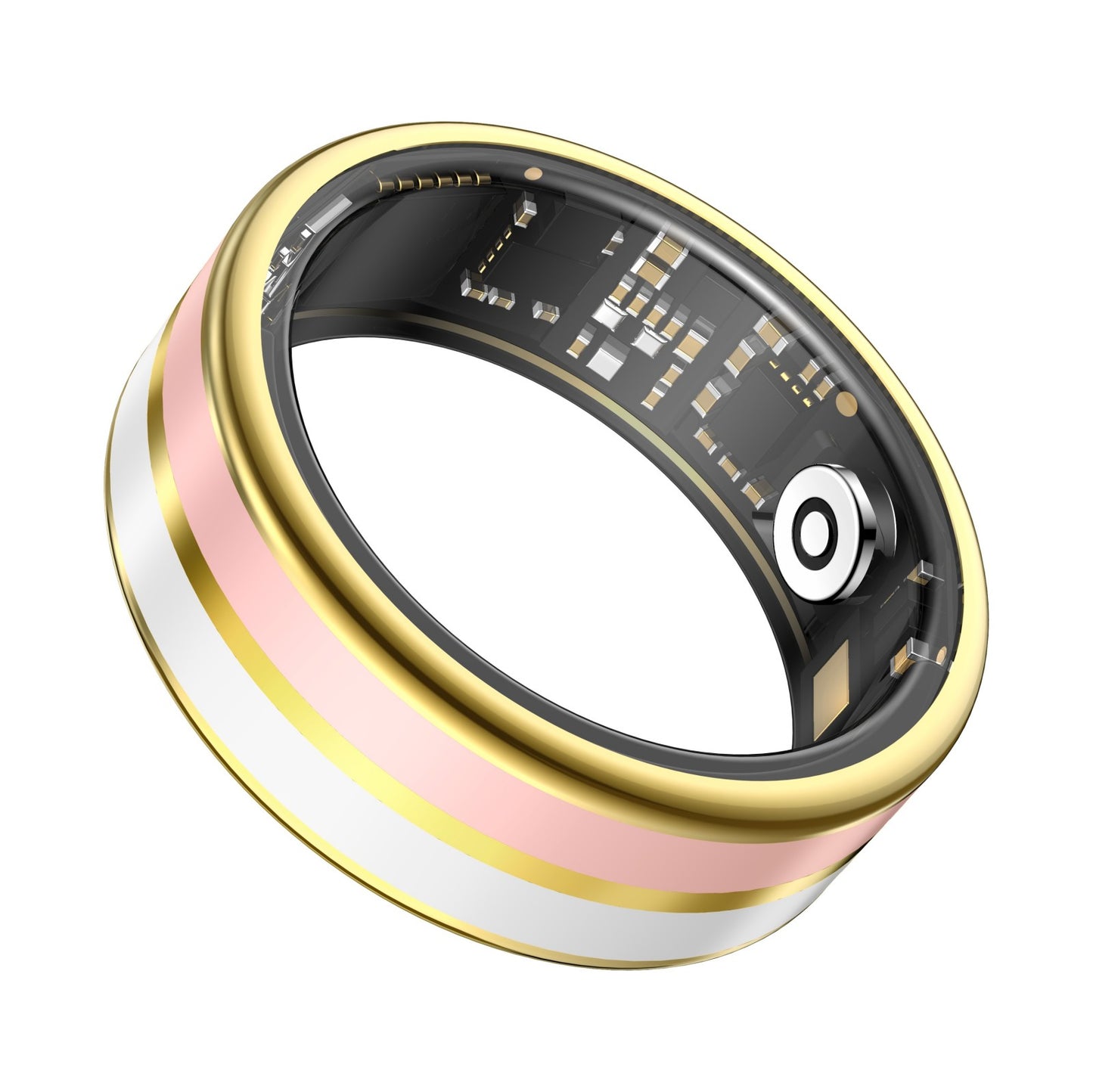 R2 Enamel Smart Ring – Heart Rate, Sleep & Stress Tracker, IP68 Waterproof