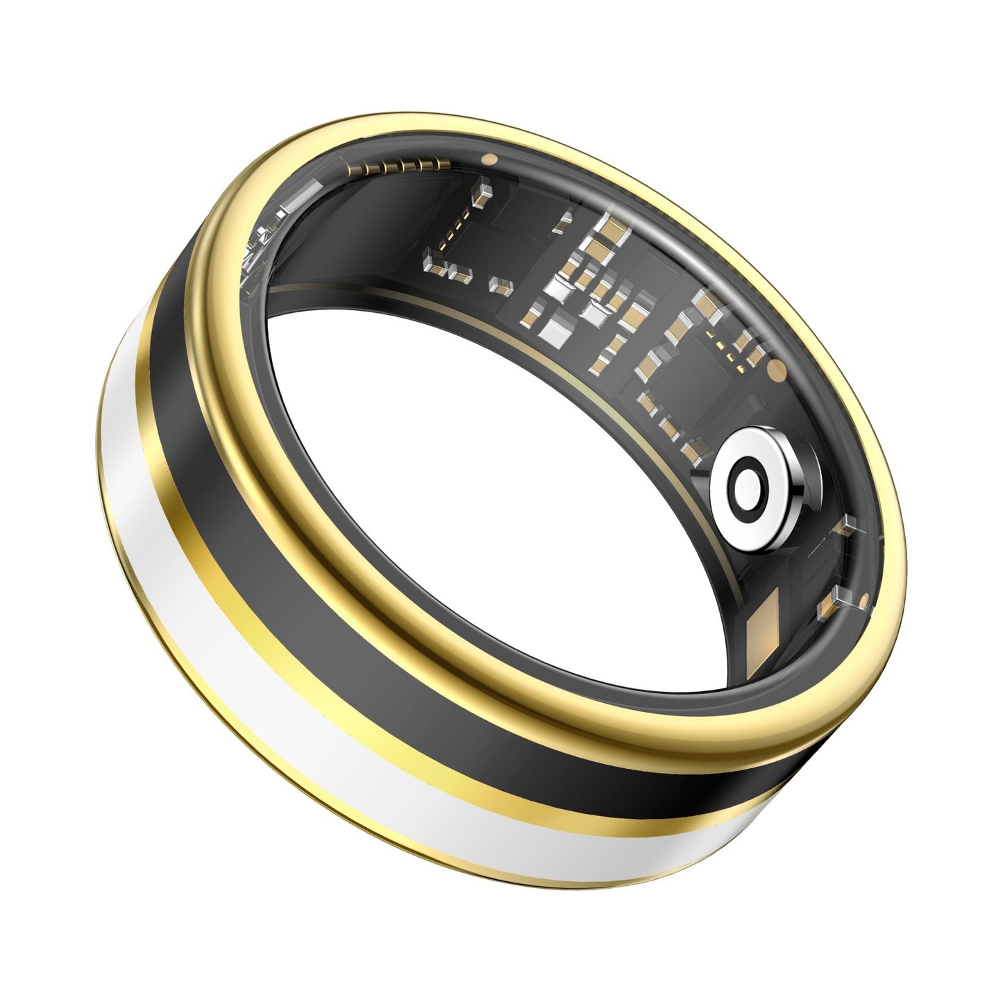 R2 Enamel Smart Ring – Heart Rate, Sleep & Stress Tracker, IP68 Waterproof