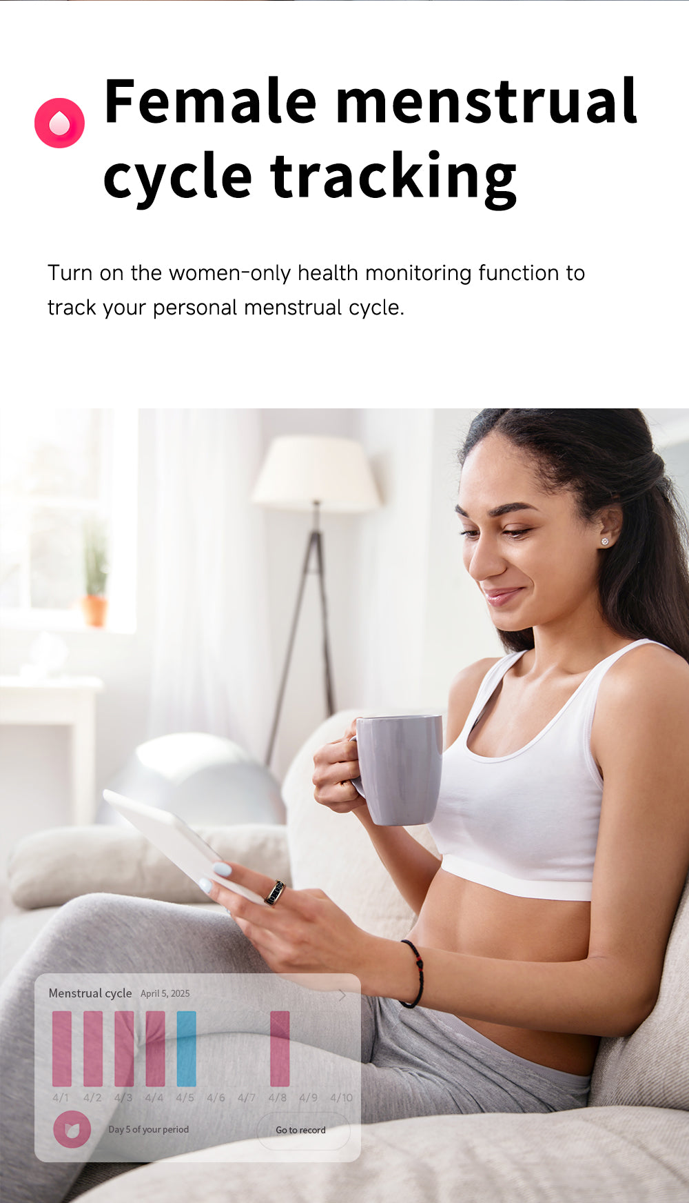 R3 Smart Ring with Prayer Counter & Call Display – IP68 Health Tracker