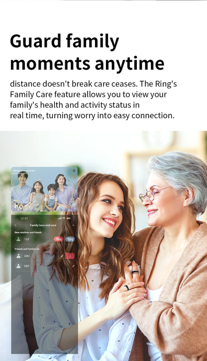 R3 Smart Ring with Prayer Counter & Call Display – IP68 Health Tracker