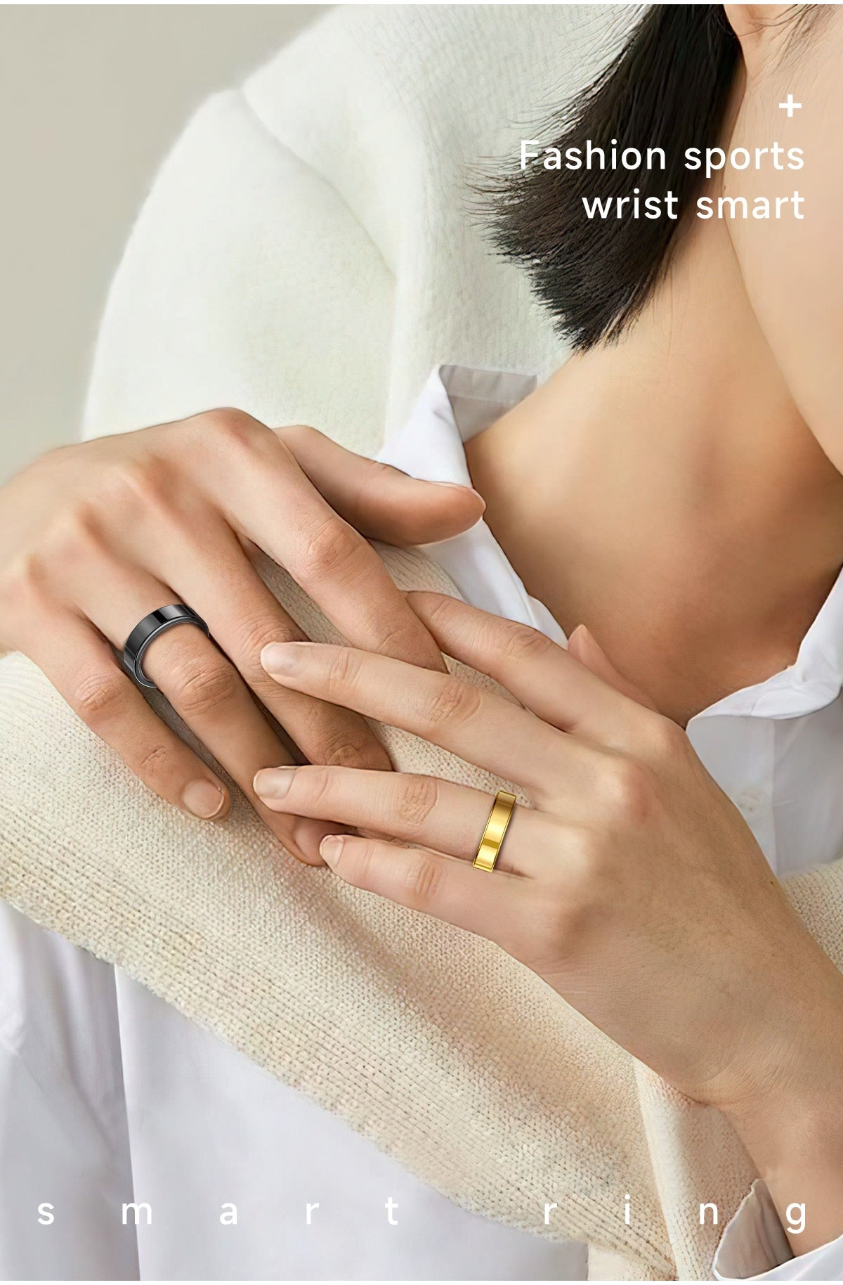 R5 Alloy AMOLED Smart Ring – Heart Rate, Blood Oxygen & Sleep Tracker | IP68 | Magnetic Charging