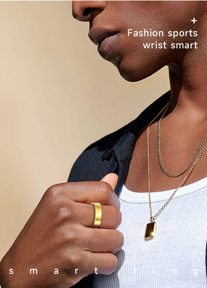 R5 Alloy AMOLED Smart Ring – Heart Rate, Blood Oxygen & Sleep Tracker | IP68 | Magnetic Charging