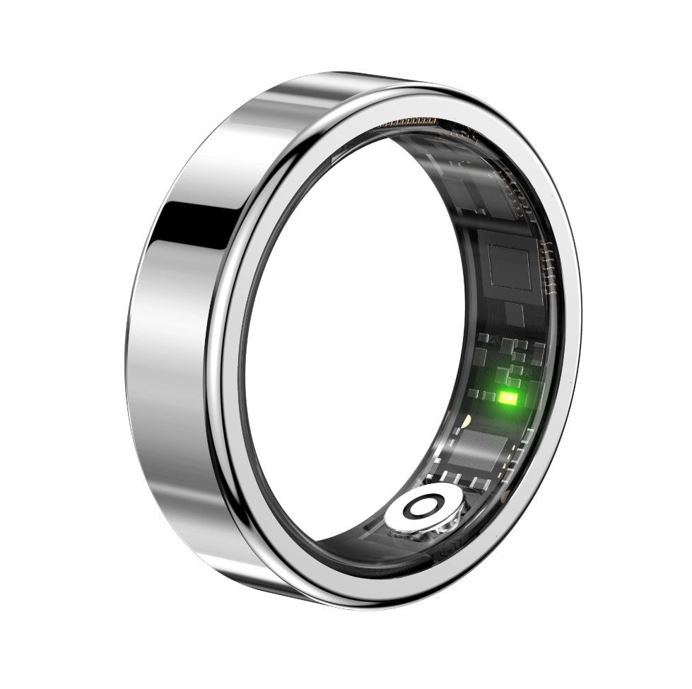 R5 Alloy AMOLED Smart Ring – Heart Rate, Blood Oxygen & Sleep Tracker | IP68 | Magnetic Charging