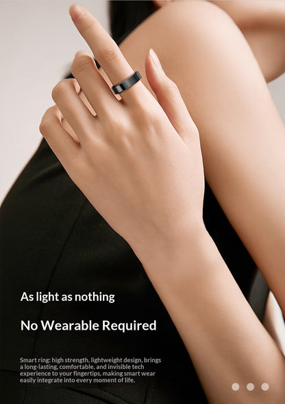 R5 Alloy AMOLED Smart Ring – Heart Rate, Blood Oxygen & Sleep Tracker | IP68 | Magnetic Charging