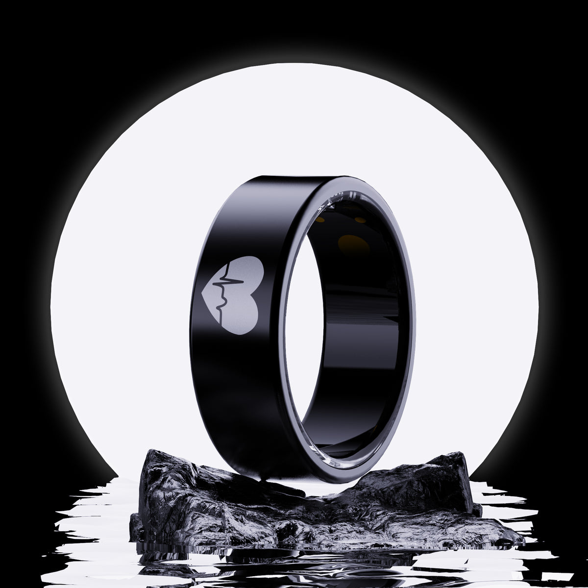 R6 Titanium Smart Ring – ECG, Heart Rate, Blood Oxygen & Sleep Tracker | OLED Display | IP68 Waterproof | BLE